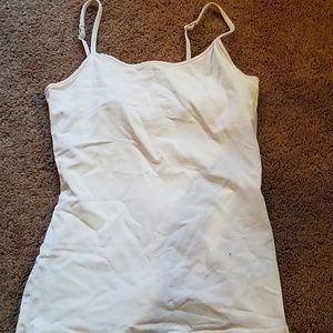 White cami tank top